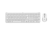 Tastatur - Logitech Signature Slim Combo MK950 - Tastatur & Mus sæt - Tysk - Hvid - 920-012484