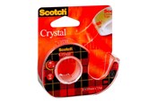 Tape & lim - 3M Scotch Crystal - dispenser with office tape - 19 mm x 7.5 m - clear tape - XA004835980