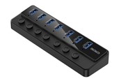 USB hub - Deltaco USB-A Hub - 7x USB-A Ports USB hub - USB 3.0 - 7 ports - Sort - UH-739
