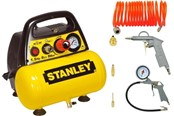 Værktøj - Stanley C6BB304STN071 Air Compressor + 6 Accessories - C6BB304STN071