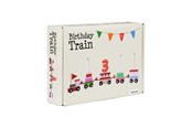 Trælegetøj - Barbo Toys Birthday Train with Scandinavian Flags - 6098