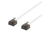 Netværkskabel - Deltaco Patch Cable - 15 cm - Hvid - 0.1m - UUTP-2078