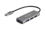 USB hub - DeLOCK USB Type-A Hub - 4 Ports USB hub - USB 3.2 - 4 ports - Grå - 63171