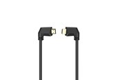 Skærmkabel - Hama HDMI Cable Ethernet Angled Gold Black 1.5m - X1122115