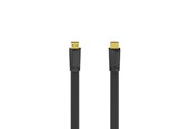 Skærmkabel - Hama HDMI Cable Ethernet Flat Black 1.5m - X1122117