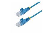 Netværkskabel - StarTech.com 5m Blue Slim CAT6 Ethernet Cable Snagless 28AWG LSZH - patch cable - 5 m - blue - Blå - 5m - N6PAT5MBLS
