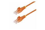 Netværkskabel - StarTech.com 5m Orange Slim CAT6 Ethernet Cable Snagless 28AWG LSZH - patch cable - 5 m - orange - Orange - 5m - N6PAT5MORS
