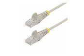 Netværkskabel - StarTech.com 10m Gray Slim CAT6 Ethernet Cable Snagless 28AWG LSZH - patch cable - 10 m - grey - Grå - 10m - N6PAT10MGRS