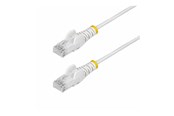 Netværkskabel - StarTech.com 50cm White Slim CAT6 Ethernet Cable Snagless 28AWG LSZH - patch cable - 50 cm - white - Hvid - 0.5m - N6PAT50CMWHS