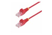 Netværkskabel - StarTech.com 1m Red Slim CAT6 Ethernet Cable Snagless 28AWG LSZH - patch cable - 1 m - red - Rød - 1m - N6PAT100CMRDS
