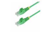 Netværkskabel - StarTech.com 1.5m Green Slim CAT6 Ethernet Cable Snagless 28AWG LSZH - patch cable - 1.5 m - purple - Lilla - 1m - N6PAT150CMGNS