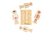 Babylegetøj - Bigjigs Wooden Anatomy Puzzle - Boy 26pcs. - 37021
