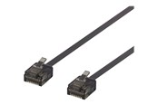 Netværkskabel - Deltaco patch cable - 2 m - black - Sort - 2m - UUTP-2047