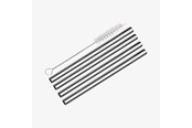 Køkkentilbehør - Cilio Sugerør STEEL PICCOLO 4 stk. m/rensebørste lige - C150667