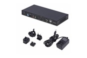 KVM-switch - StarTech.com 2-Port Dual-Monitor DP KVM Switch w/Video Matrix 4K 60Hz - KVM / audio / USB switch - 2 ports - TAA Compliant - P2ADD121D-KVM-SWITCH