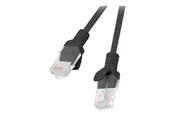Netværkskabel - Lanberg patch cable - 25 cm - black RAL 9004 - Sort - 0.25m - PCU6-10CC-0025-BK