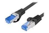 Netværkskabel - Lanberg patch cable - 2 m - RAL 9004 black - Sort - 2m - PCF6A-10CC-0200-BK