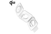 Mobil - Adaptere & Opladere - j5create Qi2 3-in-1 Magnetic Travel Wireless Charging Station - JUPW3215W-N