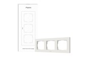 Smart Home - Aqara Switch Frame H2 EU White (3-gang) - AQA_FE-X02D