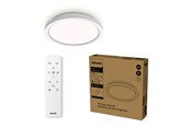 Lamper - Philips AIO loftslampe med fjernbetjening (rund, sort) - 24W integreret LED-lampe med 3-trins dæmpning, 2-pak - 929004738802