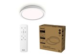 Lamper - Philips AIO-loftlampe med fjernbetjening (rund, hvid) - 24W integreret LED-lampe med 3-trins dæmpning, 2-pak - 929004689002