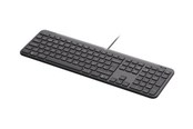 Tastatur - Logitech Signature Slim Wired K620 for Business - Tastatur - Dansk/Norsk/Svensk/Finsk - Grå - 920-013331