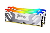 RAM - Kingston FURY Renegade RGB DDR5-8000 - 48GB - CL38 - Dual Channel (2 pcs) - Intel XMP - Sølv med RGB - KF580C38RWAK2-48
