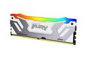 RAM - Kingston FURY Renegade RGB DDR5-8000 - 24GB - CL38 - Single Channel (1 pcs) - Intel XMP - Sølv med RGB - KF580C38RWA-24