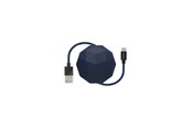USB kabel - Usbepower COSMO Lightning - 1.2m Lightning cable with case - Navy - COSMO_L_N