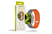 Smartwatch - Tilbehør - Mobile Origin Magnetic Strap - grey/orange - Apple Watch 49mm/46mm/45mm/44mm - AWMS-01-GRY-ORG