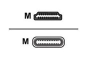 Skærmkabel - Crestron Electronics Crestron FT2A-CBL-PT Series adapter cable - HDMI / USB - 2.4 m - FT2A-CBL-PT-4K-USBC-HD
