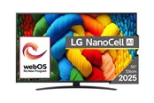 Fladskærms TV - LG 50" Fladskærms TV LED 4K 50NANO81A3A Nano81 Series - 50" LED-backlit LCD TV - 4K - 50NANO81A3A