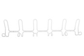 Beslag & hængsler - Home>it designer coat rack with 6+6 hooks white - 12141