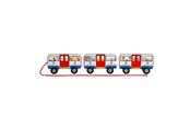 Babylegetøj - Bigjigs Wooden London Pull Bus - 37047