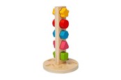 Trælegetøj - Bigjigs Wooden Nuts and Bolts Tower 11pcs. - 37002