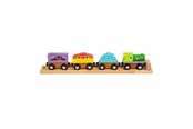 Trælegetøj - Bigjigs Wooden Monster Train 4pcs. - BJT610