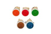 Trælegetøj - Bigjigs Wooden Stamps 5pcs. - 36066