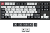 Tastatur - Keychron Q3 HE 80% Knob Wireless Tri-Mode QMK - Gateron 2.0 Magnetic Switch - Carbon Black - Gaming Tastatur - Uden Numpad - Nordisk - Sort - Q3H-M1-BO