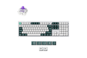 Tastatur - Keychron Q6 HE 100% Knob Wireless Tri-Mode QMK - Gateron 2.0 Magnetic Switch - Shell White - Gaming Tastatur - Nordisk - Hvid - Q6H-P1-BO
