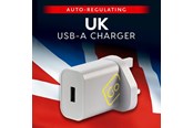 Fritid & Rejser - Go Travel UK USB-A oplader (2.4A) - 5016326100282