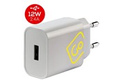 Fritid & Rejser - Go Travel EU USB-A oplader (2.4A) - 5016326100299
