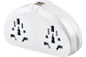 Mobil - Adaptere & Opladere - Go Travel World-USA Adapter Duo + USB - 5016326606326