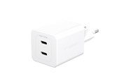 Mobil - Adaptere & Opladere - empower by PanzerGlass Turbo 45W Charger incl. 2 x USB-C | EU Plug | Silver White - EM58685
