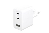 Mobil - Adaptere & Opladere - empower by PanzerGlass Turbo 70W Multiple Charger incl. 2 x USB-C + USB-A | EU Plug | Silver White - EM31479