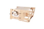 Babylegetøj - Classic World Wooden 2in1 Learning Tower and Table Adjustable 90cm - 60522