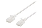 Netværkskabel - Deltaco patch cable - 3 m - white - Hvid - 3m - UUTP-1058