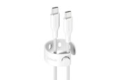 USB kabel - empower by PanzerGlass Racing 240W USB-C to USB-C Cable | USB 2.0 | 2M | Silver White - EM86681