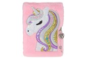 Skoletilbehør - Tinka DAGBOG PLYS UNICORN ROSA - 8-802140