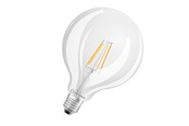 Lyskilder - Osram LED pære Globe 125 Filament 470lm 4W/827 (40W) Klar E27 - 4099854054198