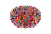 Kreativt Legetøj - Colorations - Pony Beads Transparent 6x9 mm 1000 pcs. - 43BL03